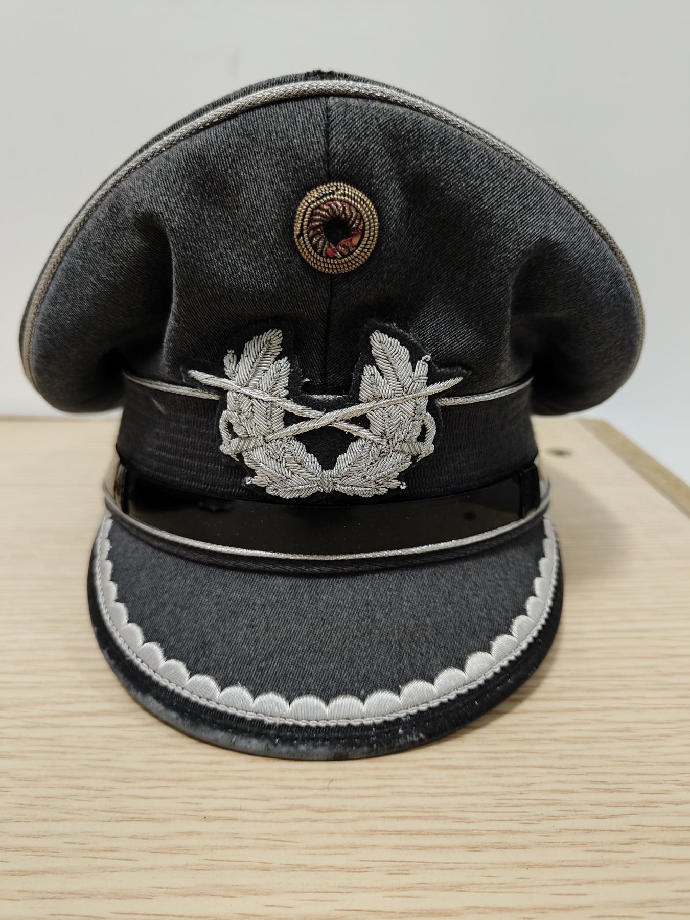 全场0元起拍 第154期 咸鱼国勋章拍卖专场 5月8日（周三）下午6：00开始 西德陆军 极早期 深色刺绣大檐帽 58CM