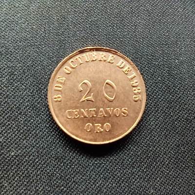 邮泉阁限时拍卖第六场 各国硬币专场 - 秘鲁1935年20分代币