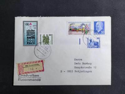盛世勋华——号角文化勋章邮票专场拍卖第182期 - 东德1985年 实寄封一枚