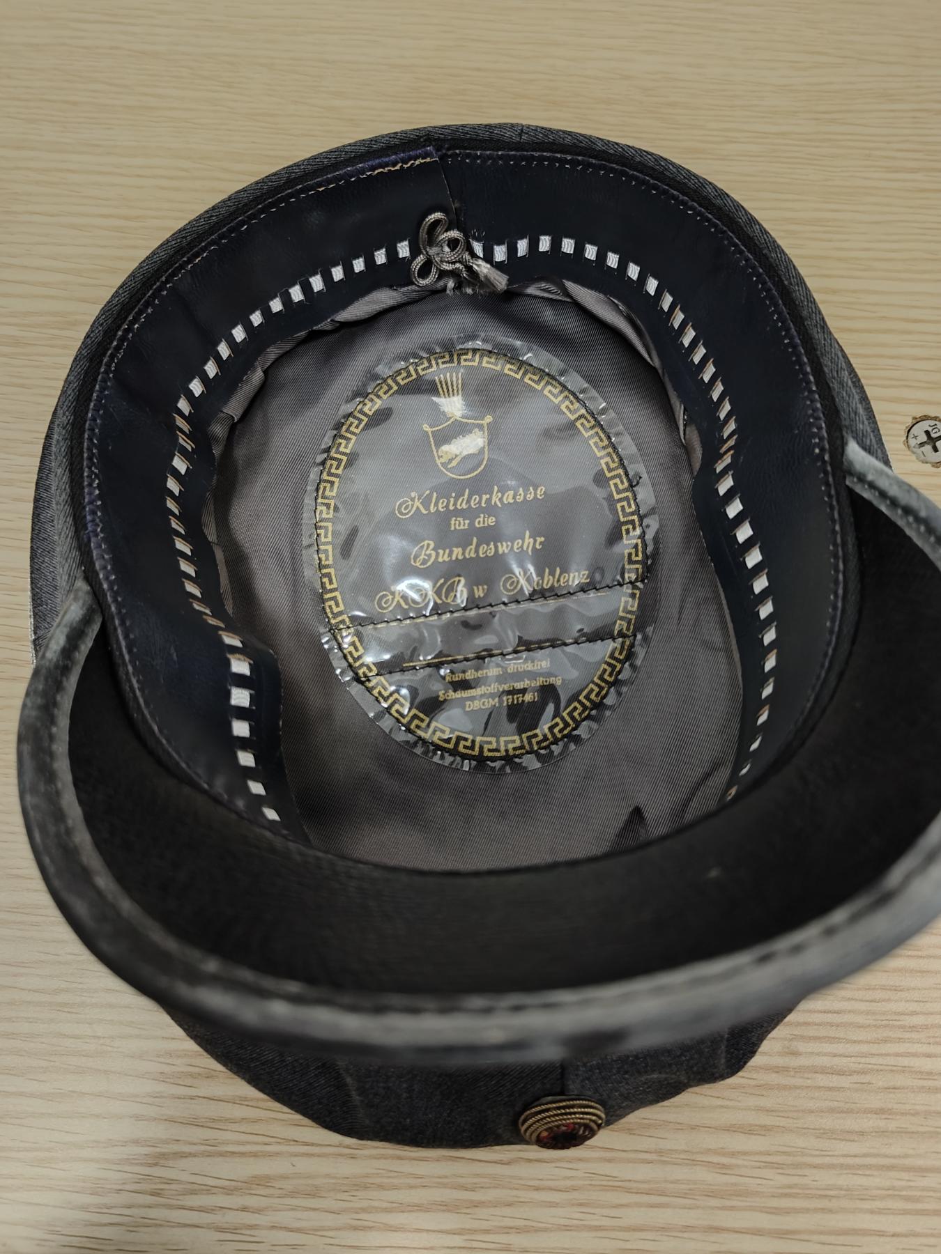 全场0元起拍 第154期 咸鱼国勋章拍卖专场 5月8日（周三）下午6：00开始 西德陆军 极早期 深色刺绣大檐帽 58CM