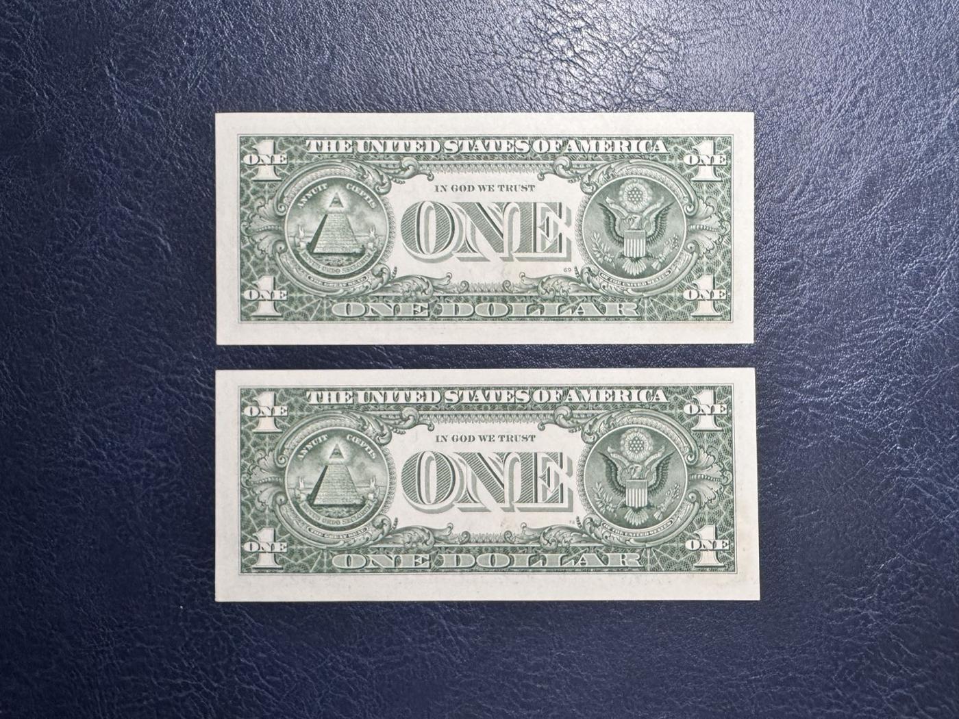 收藏联盟Quantum Auction 第343期拍卖  美国联邦储备2013年1元狮子号4444一对 品相全新UNC