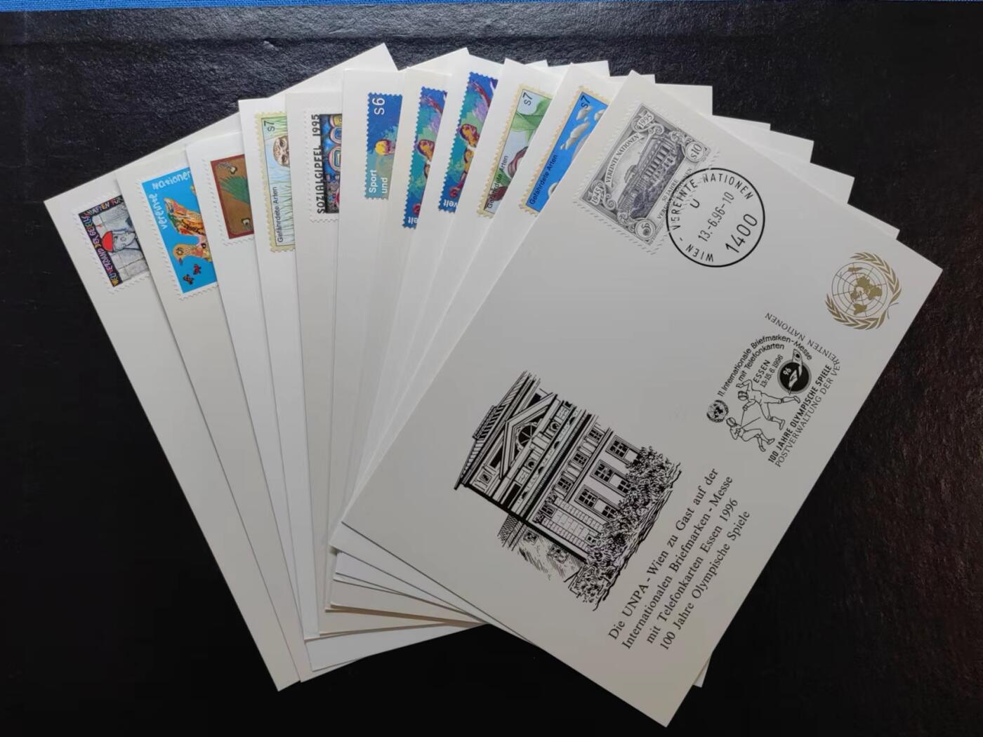 多国邮品✌（拍卖专场）精品🔥专场 第66场 联合国-96.97.98活动纪念邮片（每枚不同，11张）