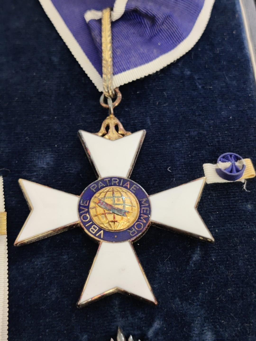 全场0元起拍 第154期 咸鱼国勋章拍卖专场 5月8日（周三）下午6：00开始 大十字级巴西里约布兰科勋章 纯银珐琅 颁发给日本宫内厅式部副长（仪典部长