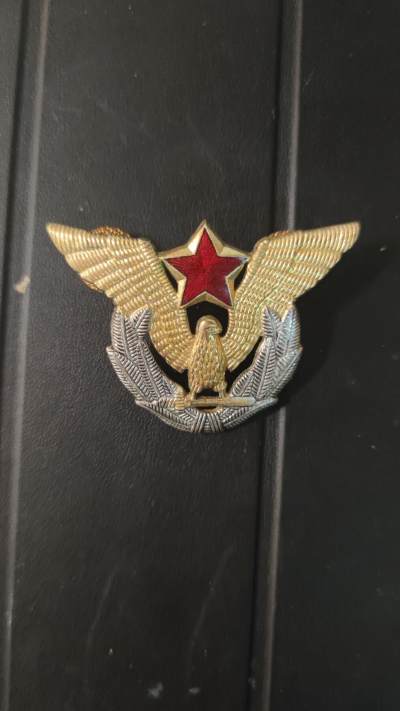 全场0元起拍，第25期，周日（5.5）晚5点开始， - 南斯拉夫人民军帽徽 ，空军版