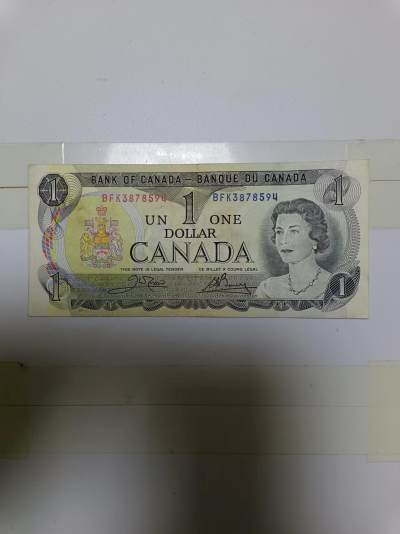 【20240510】非全新纸币第135场 - 加拿大1元，尾号594