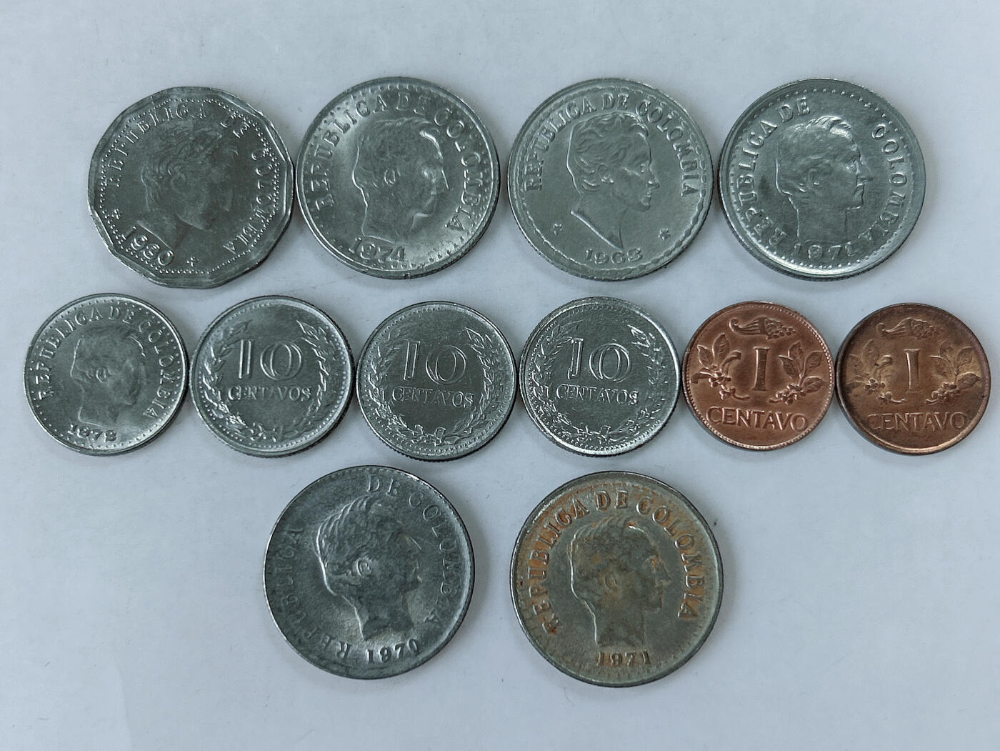 第一海外回流一元起拍收藏 散币专场 第86期 哥伦比亚🇨🇴