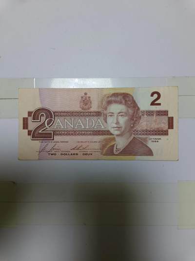 【20240510】非全新纸币第135场 - 加拿大2元，尾号383