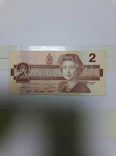 【20240510】非全新纸币第135场 - 加拿大2元，尾号673