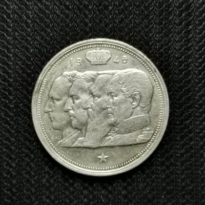 道一币馆币章第五十九场 - 比利时1948年四王头像100法郎银币 荷兰文版