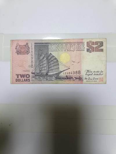 【20240510】非全新纸币第135场 - 新加坡2元