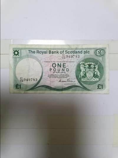 【20240510】非全新纸币第135场 - 苏格兰皇家银行1镑