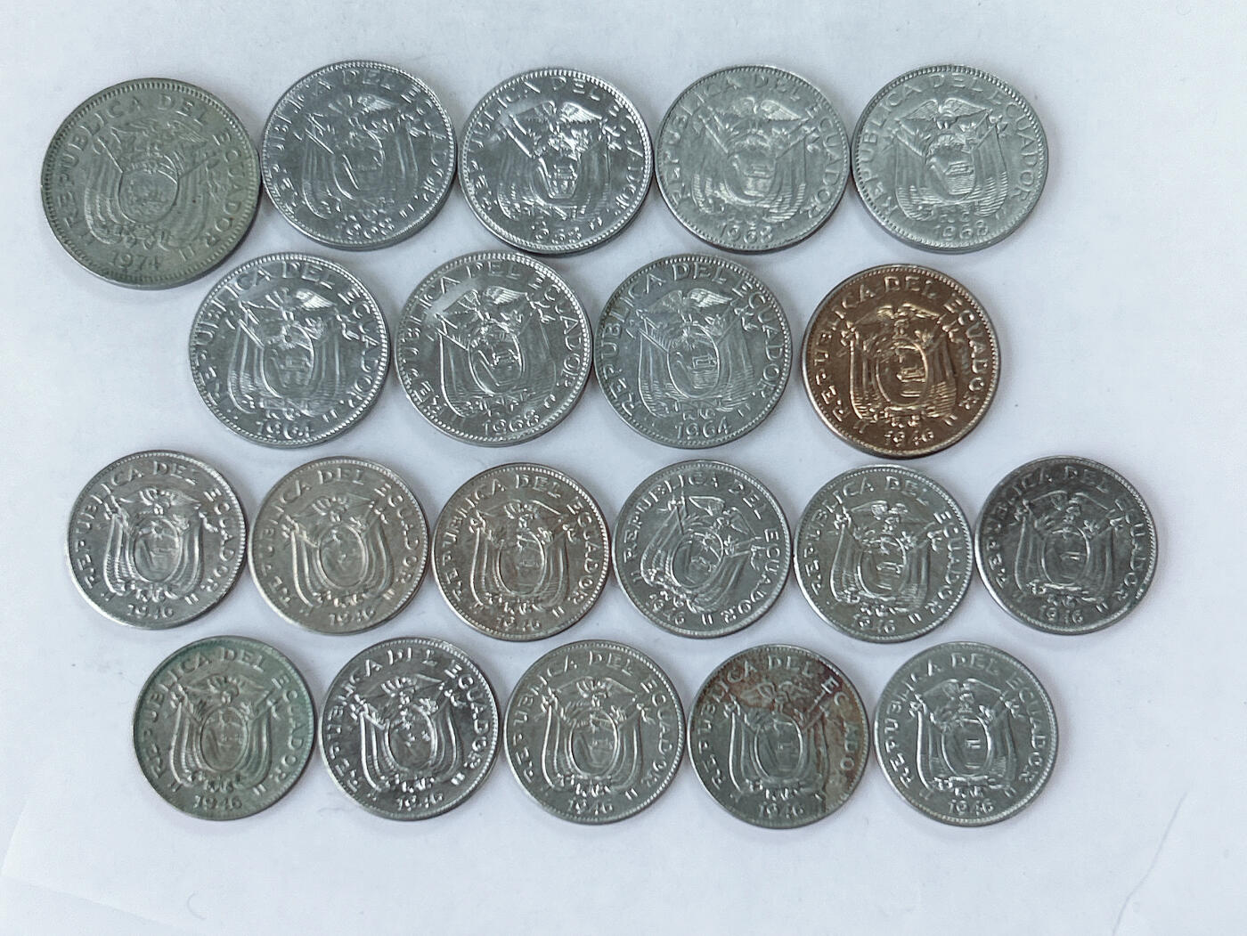 第一海外回流一元起拍收藏 散币专场 第86期 厄瓜多尔🇪🇨