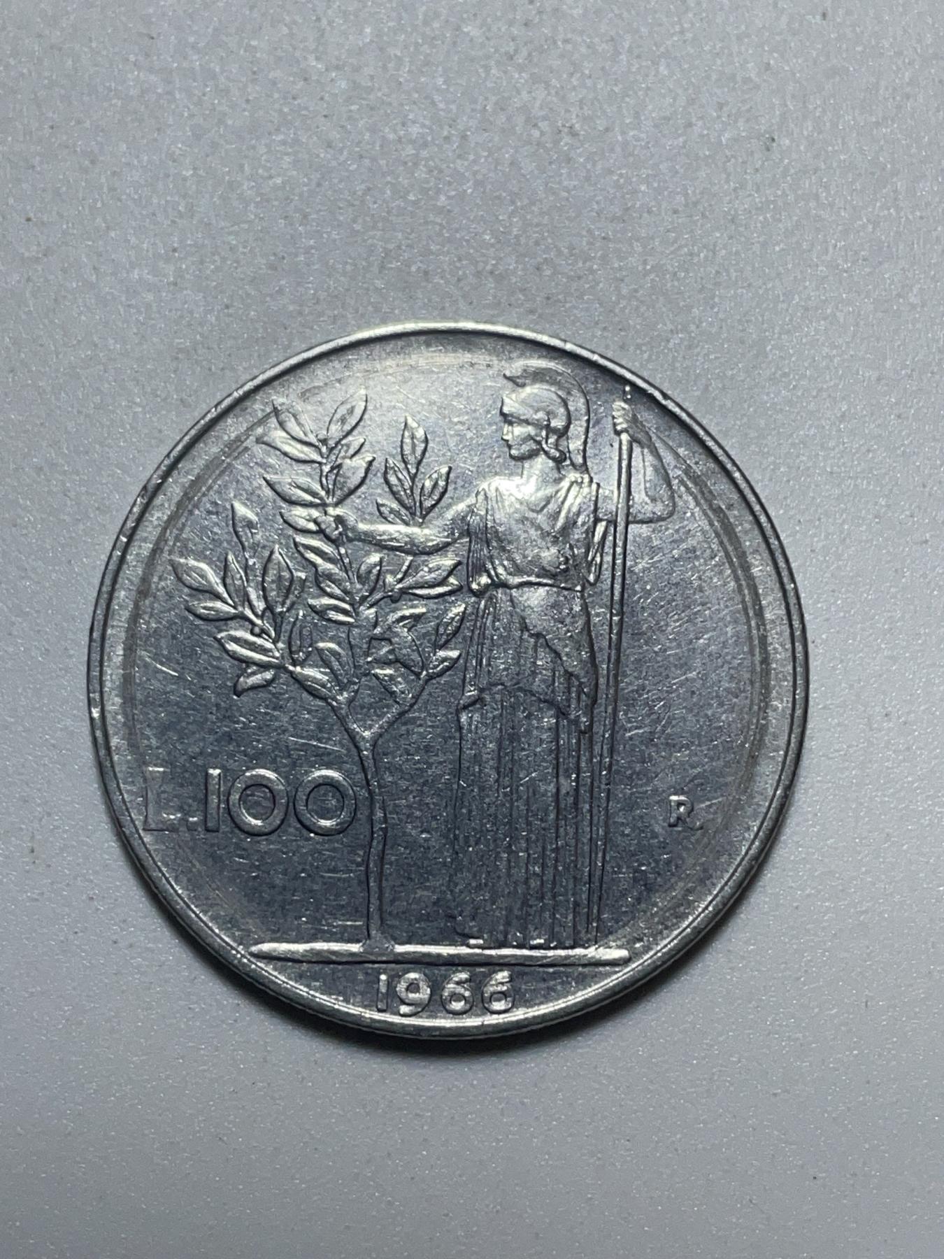 神仙姐姐散币好品专场第四十期（无佣金满邮自动发出 1966 年意大利 100 里拉
