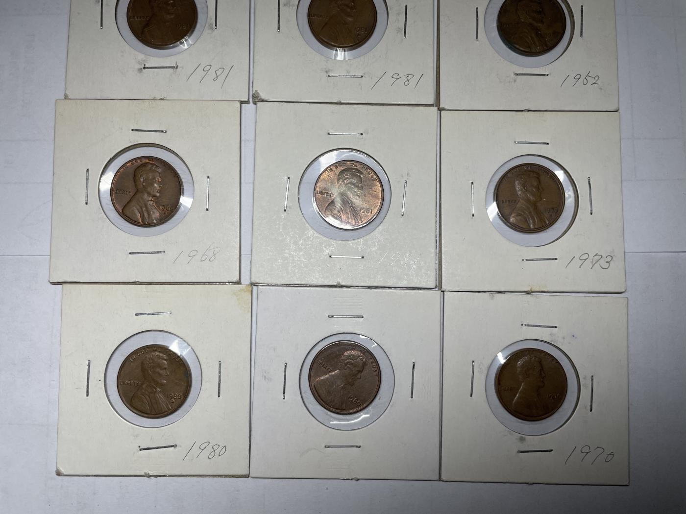 2024年集古藏今外币拍卖第六期-第5场—（总第55拍） 各年份1美分15枚