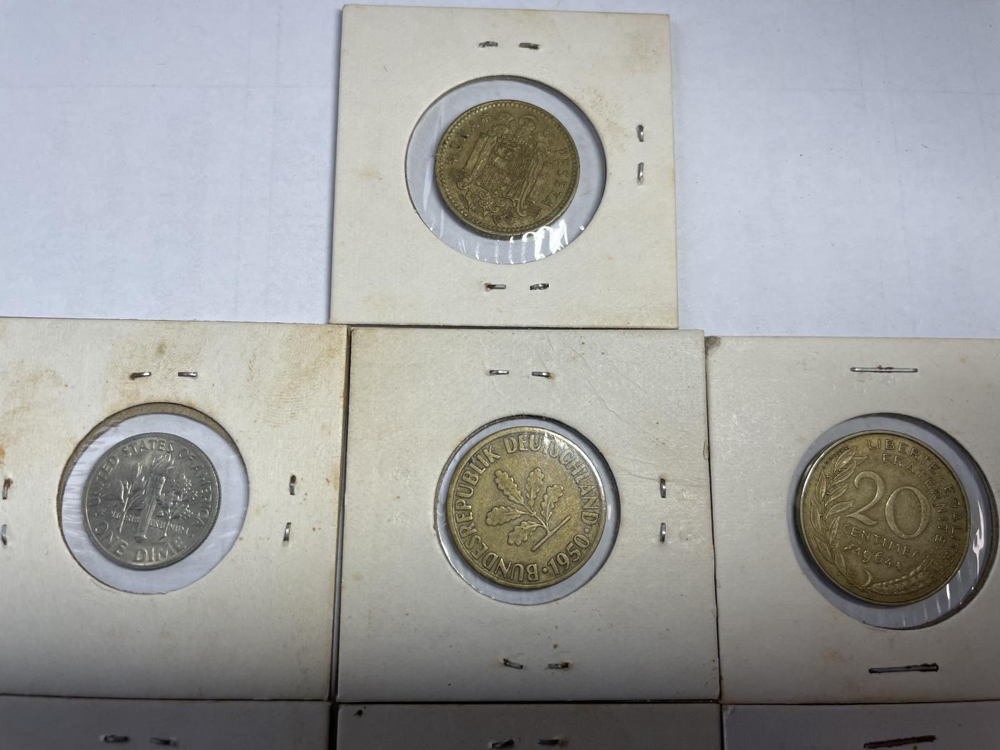 2024年集古藏今外币拍卖第六期-第4场—（总第54拍） 各国硬币10枚-01#