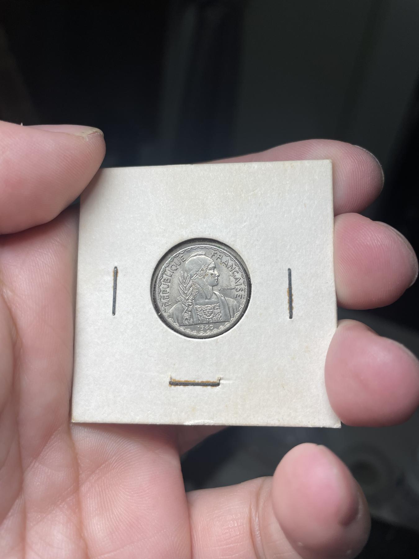 2024年集古藏今外币拍卖第六期-第5场—（总第55拍） 1940年带光法属印支10分