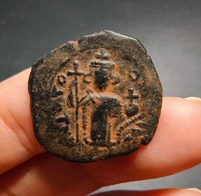七河·丝路古国钱币杂件小拍（总第7期） - k56 拜占庭帝国铜币