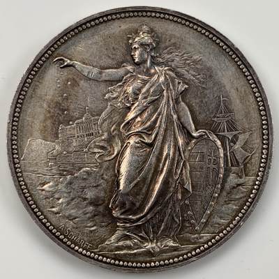 掌中浮雕-藏着的欧洲第012场 - 赛马Kincsem“我的珍宝”银章，Anton Scharff雕刻，45mm，37克，此章极为稀少