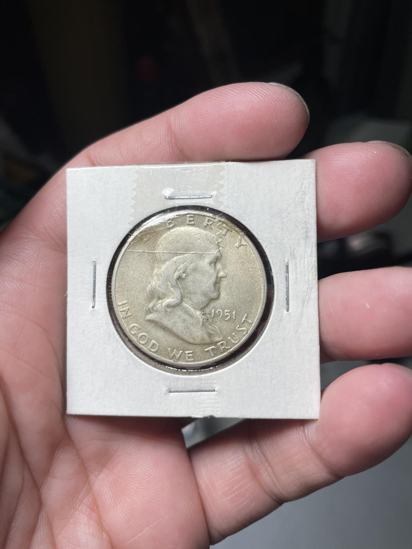 2024年集古藏今外币拍卖第六期-第5场—（总第55拍） 1951年美国半美元银币