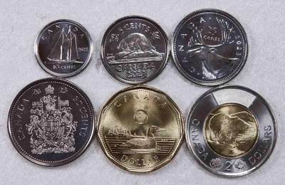 S&S Numismatic世界钱币-拍卖 第89期  - 加拿大2023年 全新改版-查尔斯三世头像 6枚套币   含1枚双色高值币