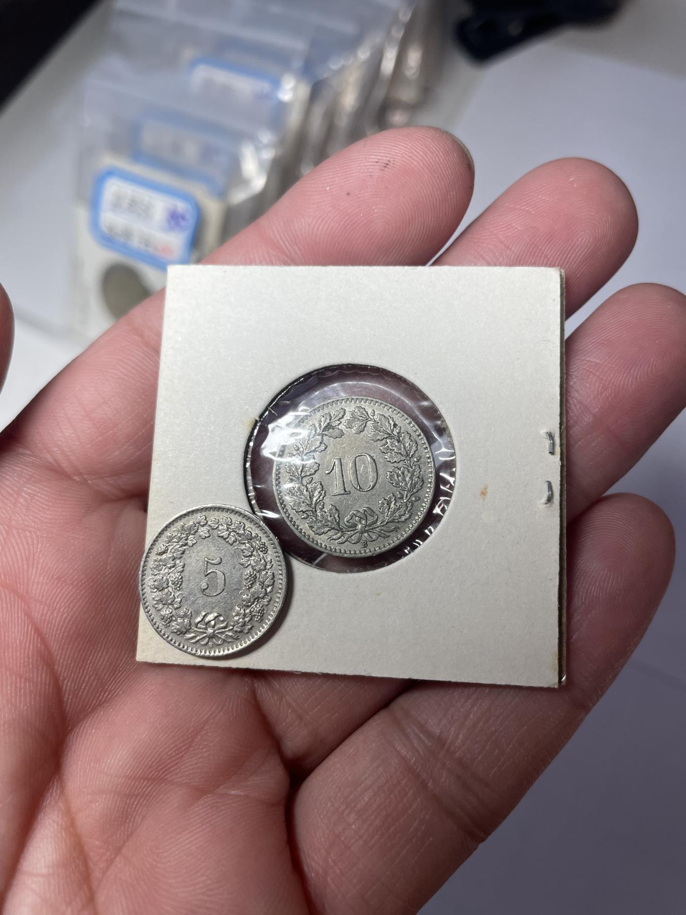 2024年集古藏今外币拍卖第六期-第5场—（总第55拍） 瑞士2枚