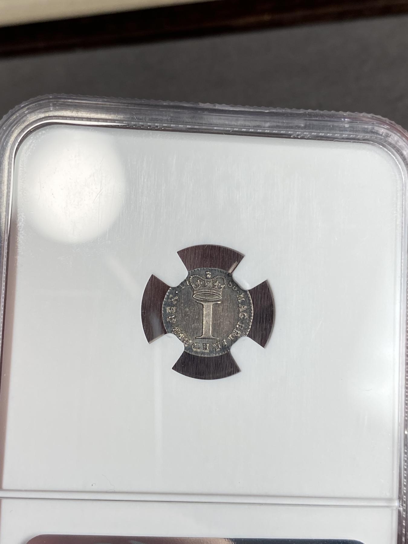 万国钱币拍卖第025期（槐月至·百币艳） NGC MS61 1786英国乔治三世濯足币1便士 原味五彩