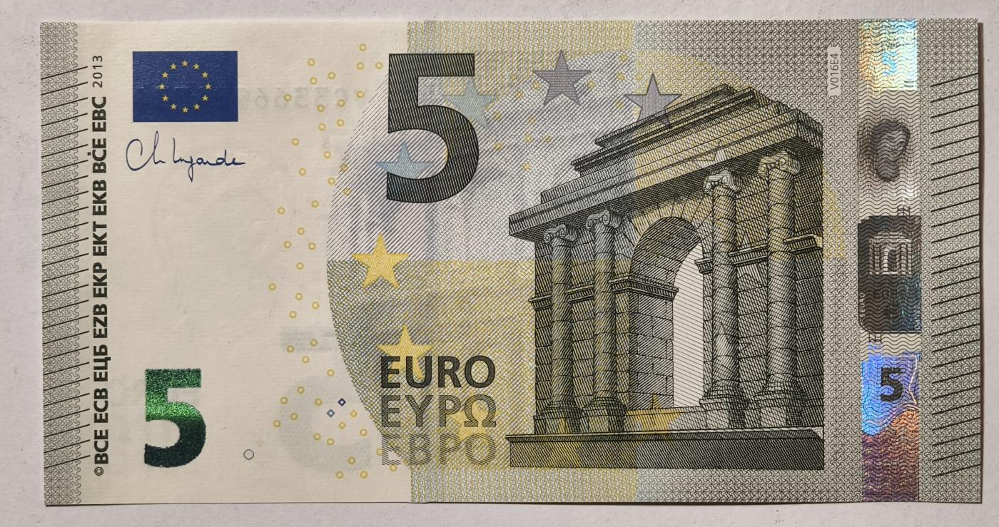紫瑗钱币——第345期拍卖——纸币场 欧元 西班牙 2013年 加尔桥 5欧元 UNC