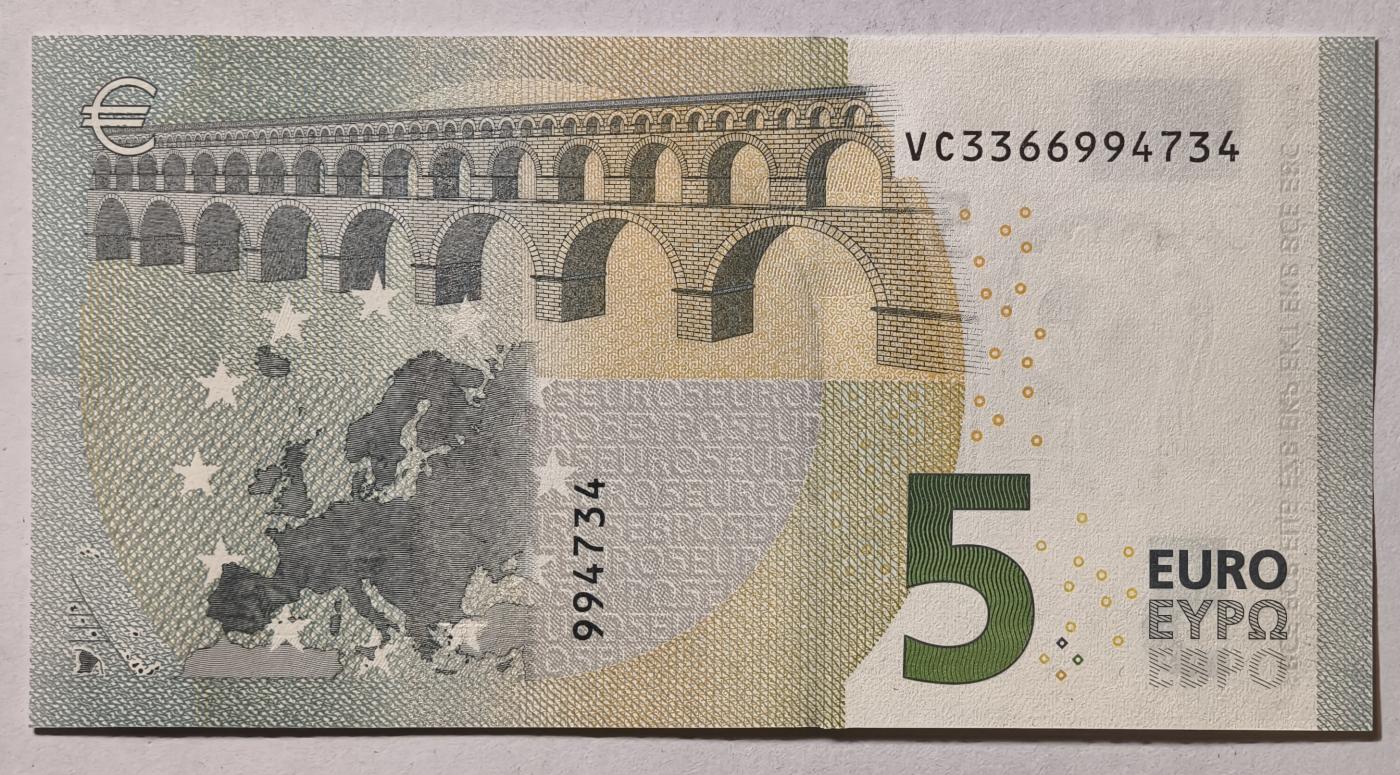 紫瑗钱币——第345期拍卖——纸币场 欧元 西班牙 2013年 加尔桥 5欧元 UNC