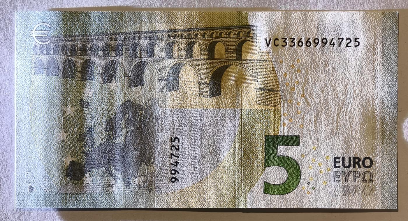 紫瑗钱币——第345期拍卖——纸币场 欧元 西班牙 2013年 加尔桥 5欧元 UNC