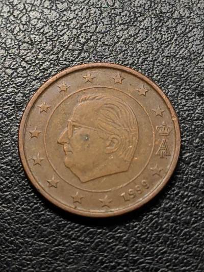 世界各国普币捡漏专场(第六场) - 1999年比利时国王阿尔贝二世5分（欧元首版）