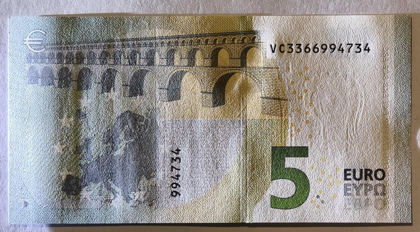 紫瑗钱币——第345期拍卖——纸币场 欧元 西班牙 2013年 加尔桥 5欧元 UNC