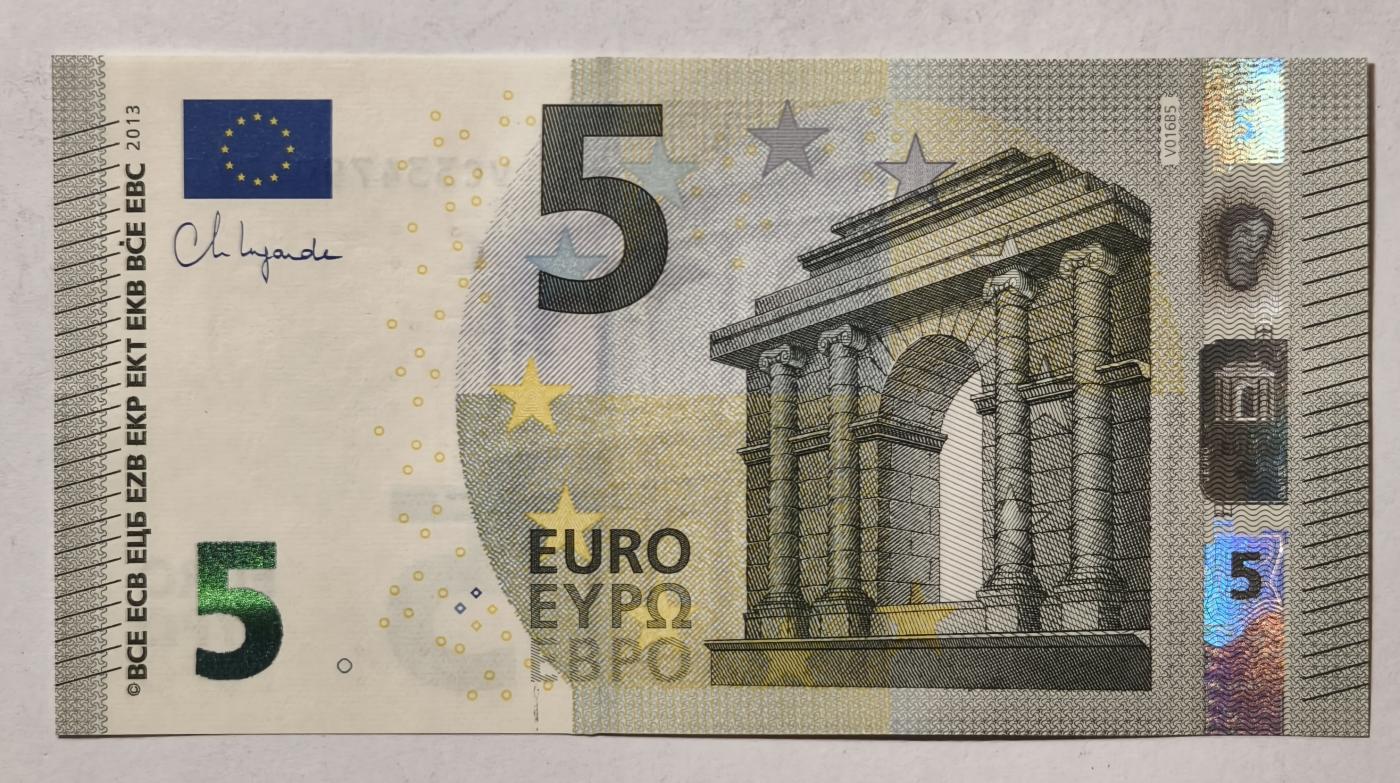 紫瑗钱币——第345期拍卖——纸币场 欧元 西班牙 2013年 加尔桥 5欧元 UNC