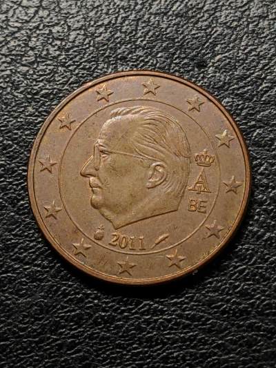 世界各国普币捡漏专场(第六场) - 2011年比利时国王阿尔贝二世5分（改版欧元）