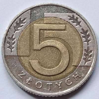 布加迪🐬～世界钱币🌾第 112 期 / 香蕉🍌币🇳🇿🇫🇮🇧🇧🇸🇴🇯🇲等各国克朗币和散币 - 波兰🇵🇱 2015年 5兹罗提