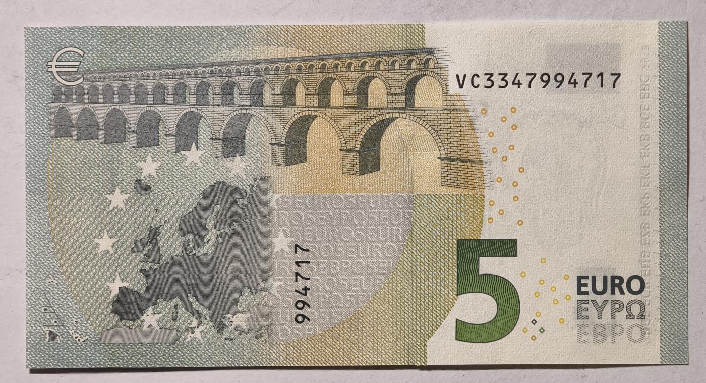 紫瑗钱币——第345期拍卖——纸币场 欧元 西班牙 2013年 加尔桥 5欧元 UNC