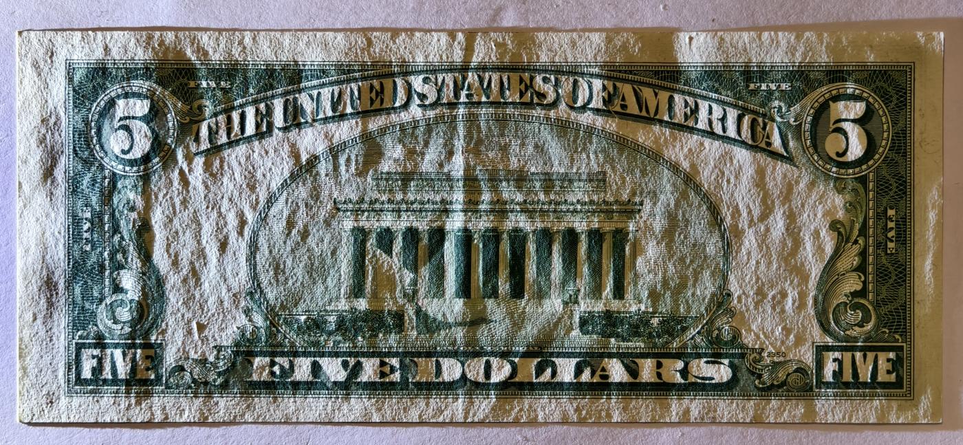 紫瑗钱币——第345期拍卖——纸币场 美国 1953年 A序列 亚伯拉罕·林肯 5美元 蓝印 银元券 AU