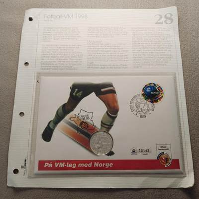 0起1加-纯粹捡漏拍-321纸钞邮币封加场 - 【银币】法国1998年世界杯纪念邮币封-含1997年1法郎世界杯纪念银币+说明卡