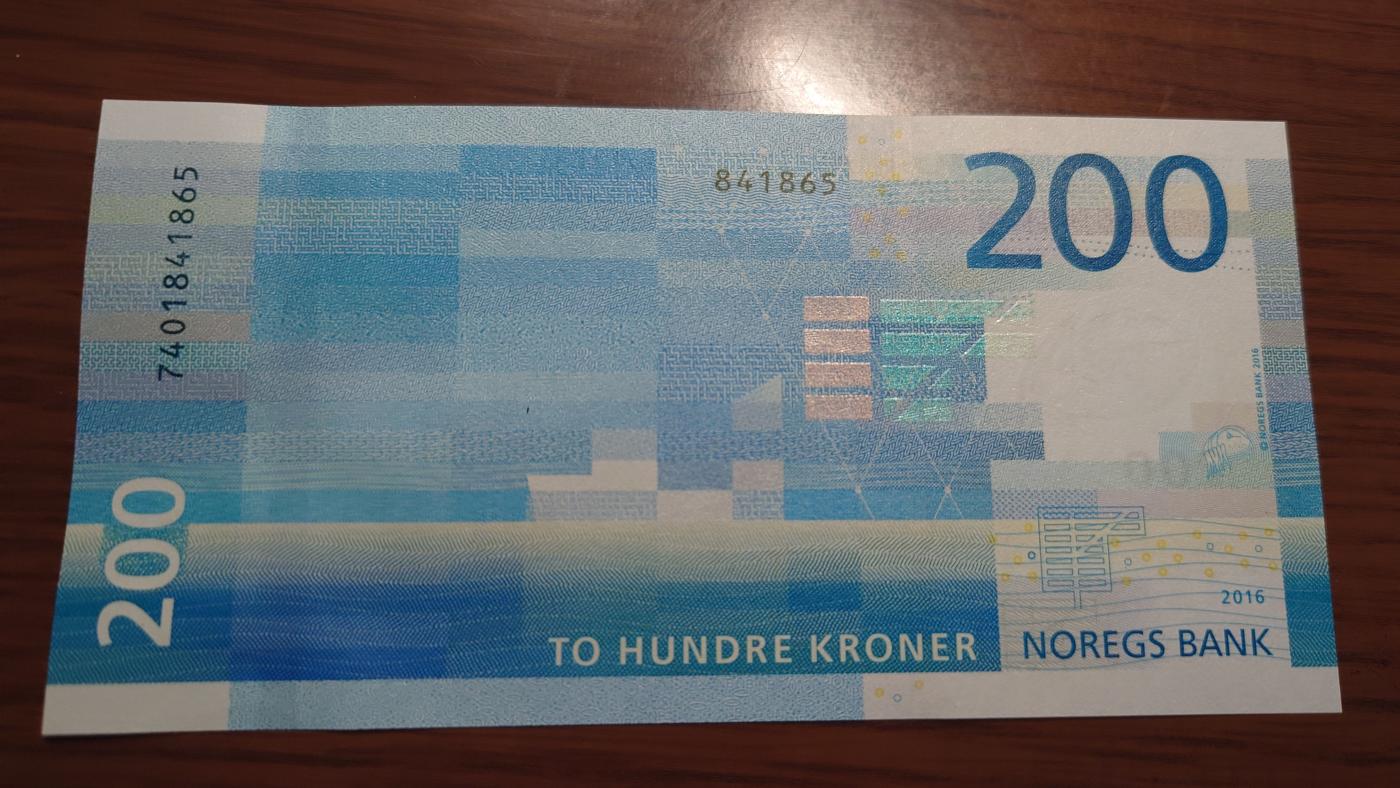 【世界钱币】精选微拍第104期暨2024年第15期  部分硬通新品销售 【一口价售出】2016年挪威200克朗 全新绝品尾号865