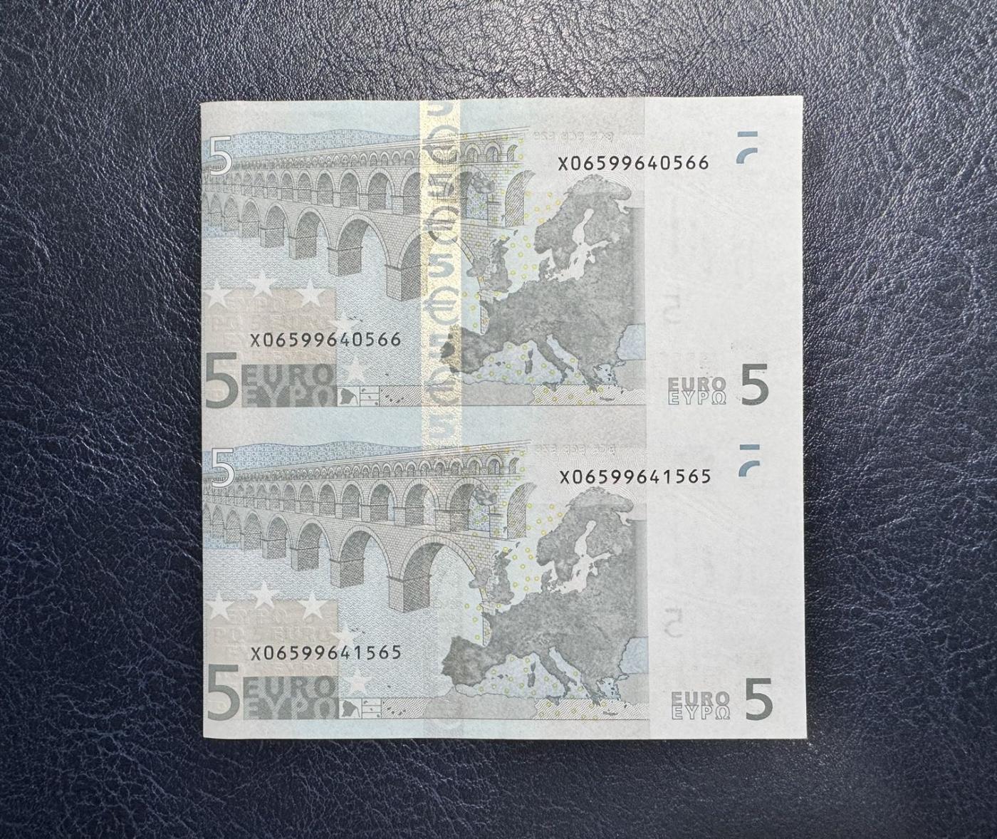 收藏联盟Quantum Auction 第344期拍卖  欧盟国家德国2002年5元两联体 品相UNC-  稀少第一签