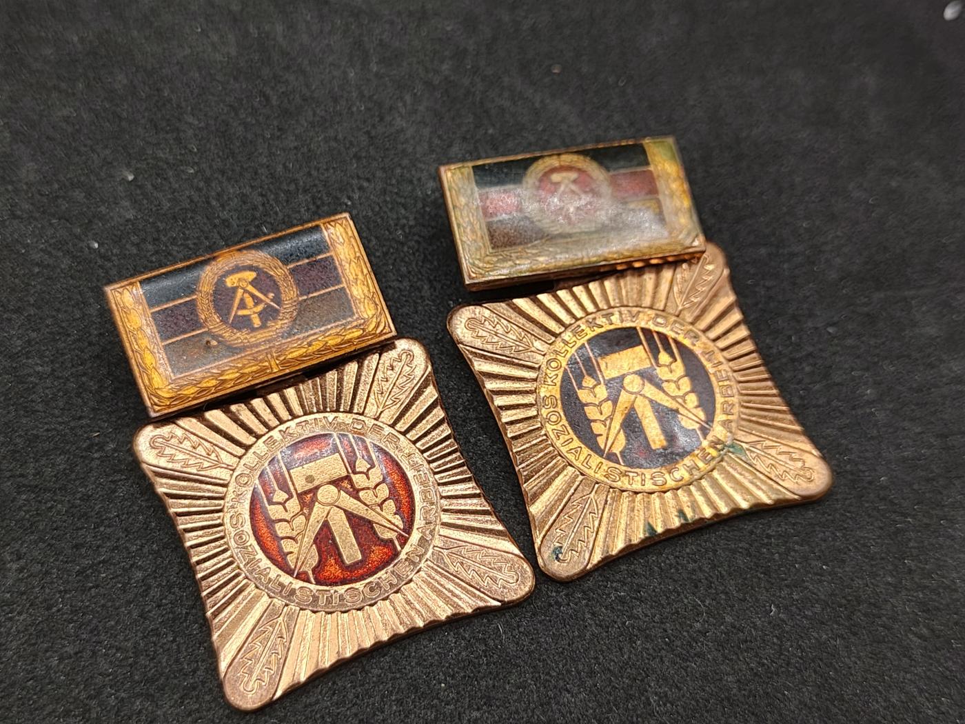 全场0元起拍 第155期 咸鱼国勋章拍卖专场 5月12日（周日）下午6：00开始 东德集体劳动奖章两个 五次获得上挂