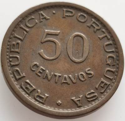  外国散币20240508场次（中拍皆有赠品），每周两拍，可寄存半年 - 葡属安哥拉1954年50分