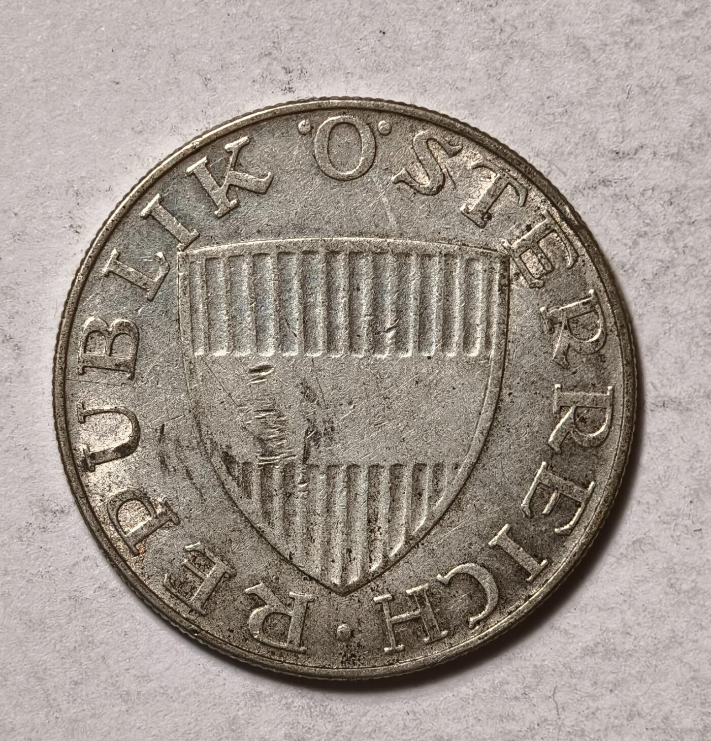 紫瑗钱币——第346期拍卖 奥地利 1958年 女神 10先令 7.5克 0.64银