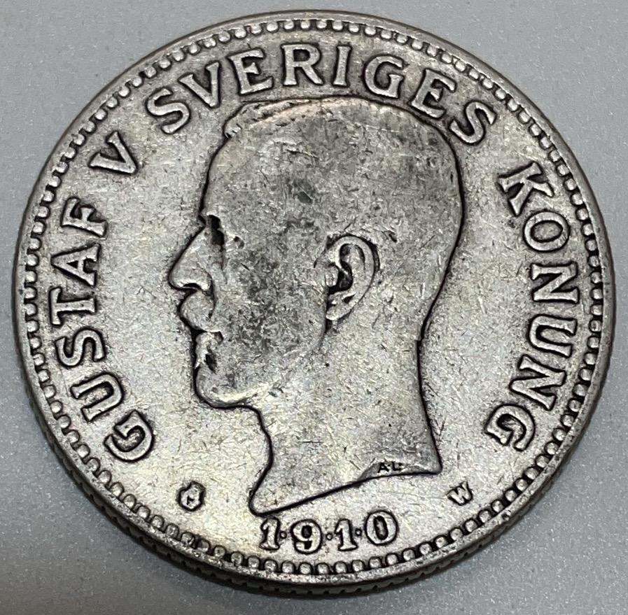 神仙姐姐散币好品专场第四十一期（无佣金满邮自动发出 1910 年瑞典古斯塔夫五世 2 克朗大银币