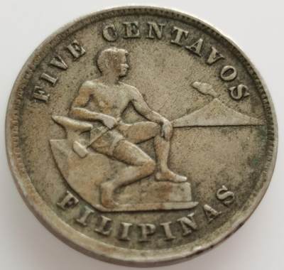  外国散币20240508场次（中拍皆有赠品），每周两拍，可寄存半年 - 稀少美占菲律宾首年版1903年5分