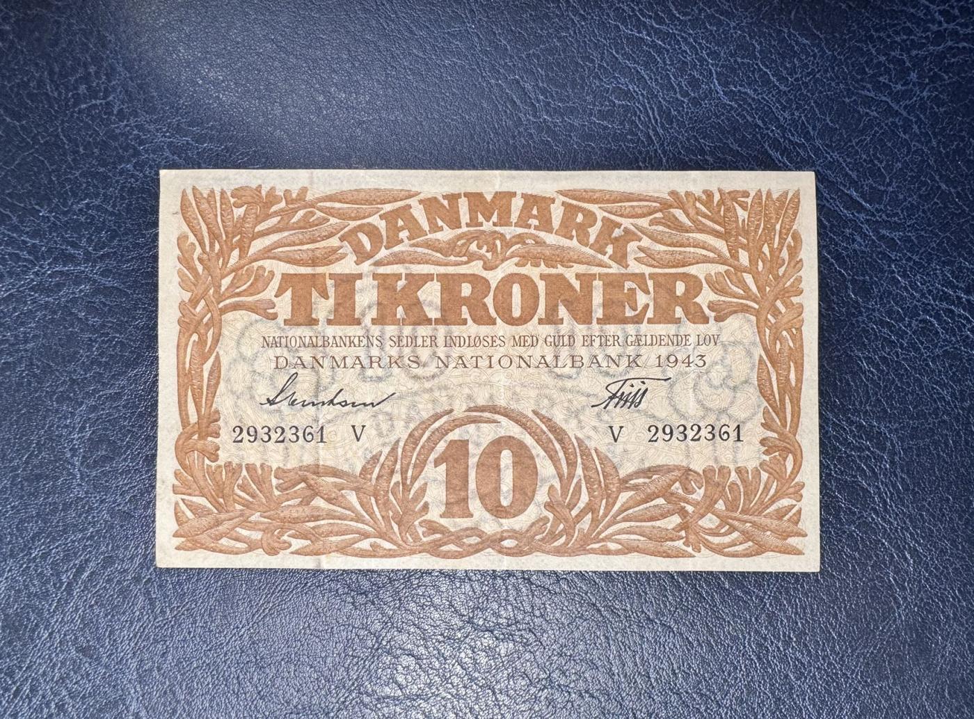 收藏联盟Quantum Auction 第344期拍卖  丹麦1943年10克朗 品相如图 商业之神 墨卡丘