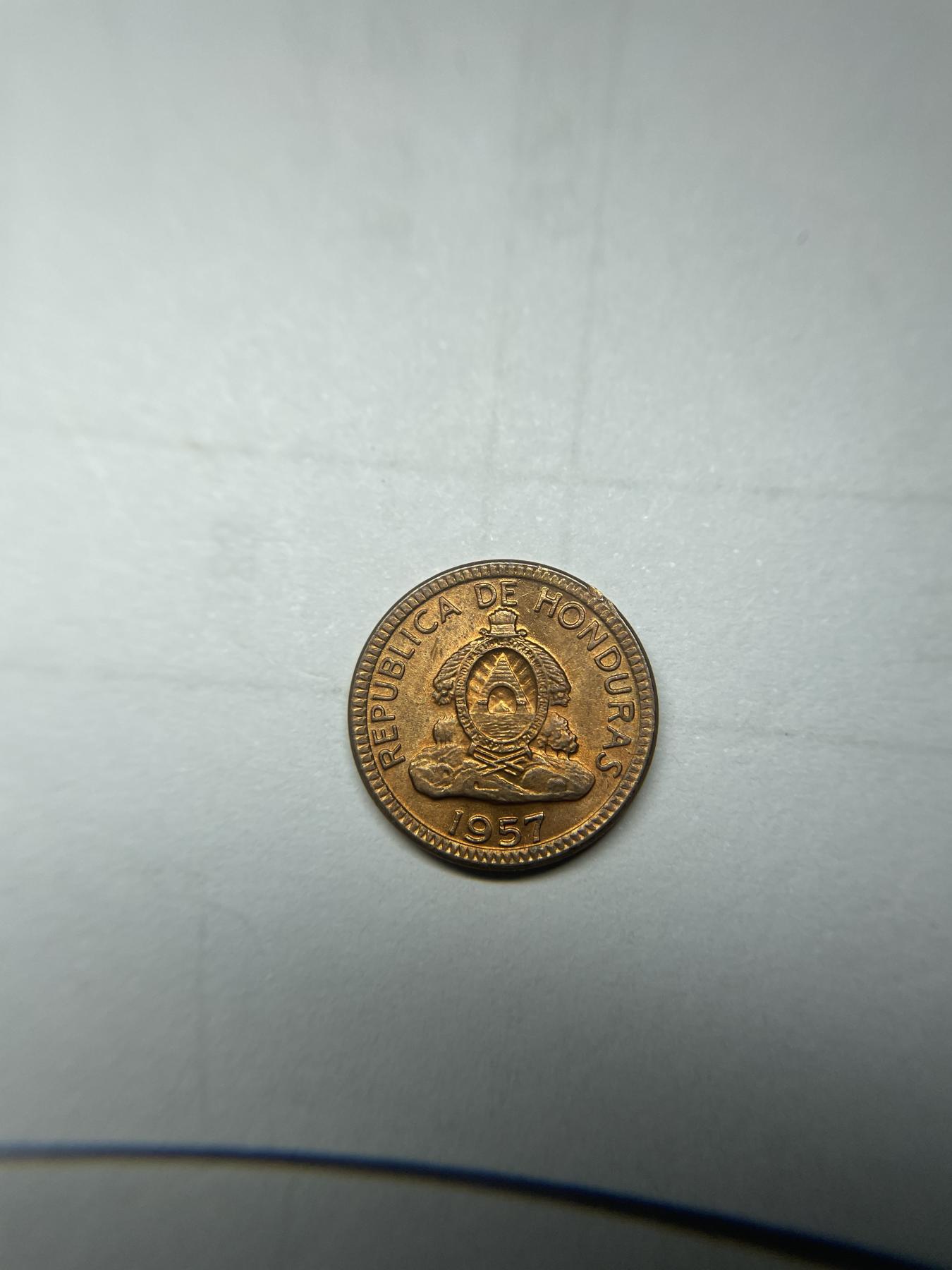 2024年集古藏今外币拍卖第六期-第6场—（总第56拍） 原光1957年洪都拉斯一分