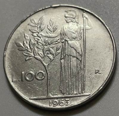 神仙姐姐散币好品专场第四十二期（无佣金满邮自动发出 - 1963 年意大利 100 里拉