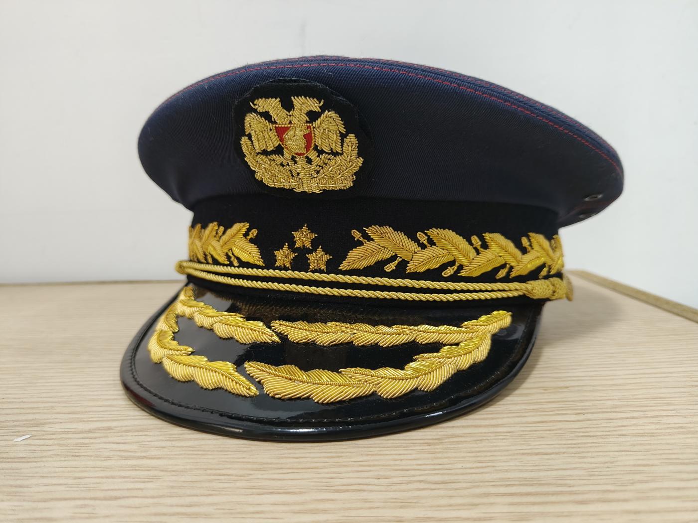 全场0元起拍 第155期 咸鱼国勋章拍卖专场 5月12日（周日）下午6：00开始 阿尔巴尼亚 海军将官刺绣大檐帽 59CM