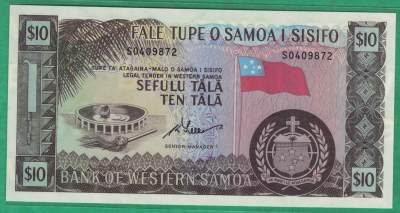 西萨摩亚(萨摩亚)2020年10塔拉 大洋洲纸币 实物图 UNC - 西萨摩亚(萨摩亚)2020年10塔拉 大洋洲纸币 实物图 UNC