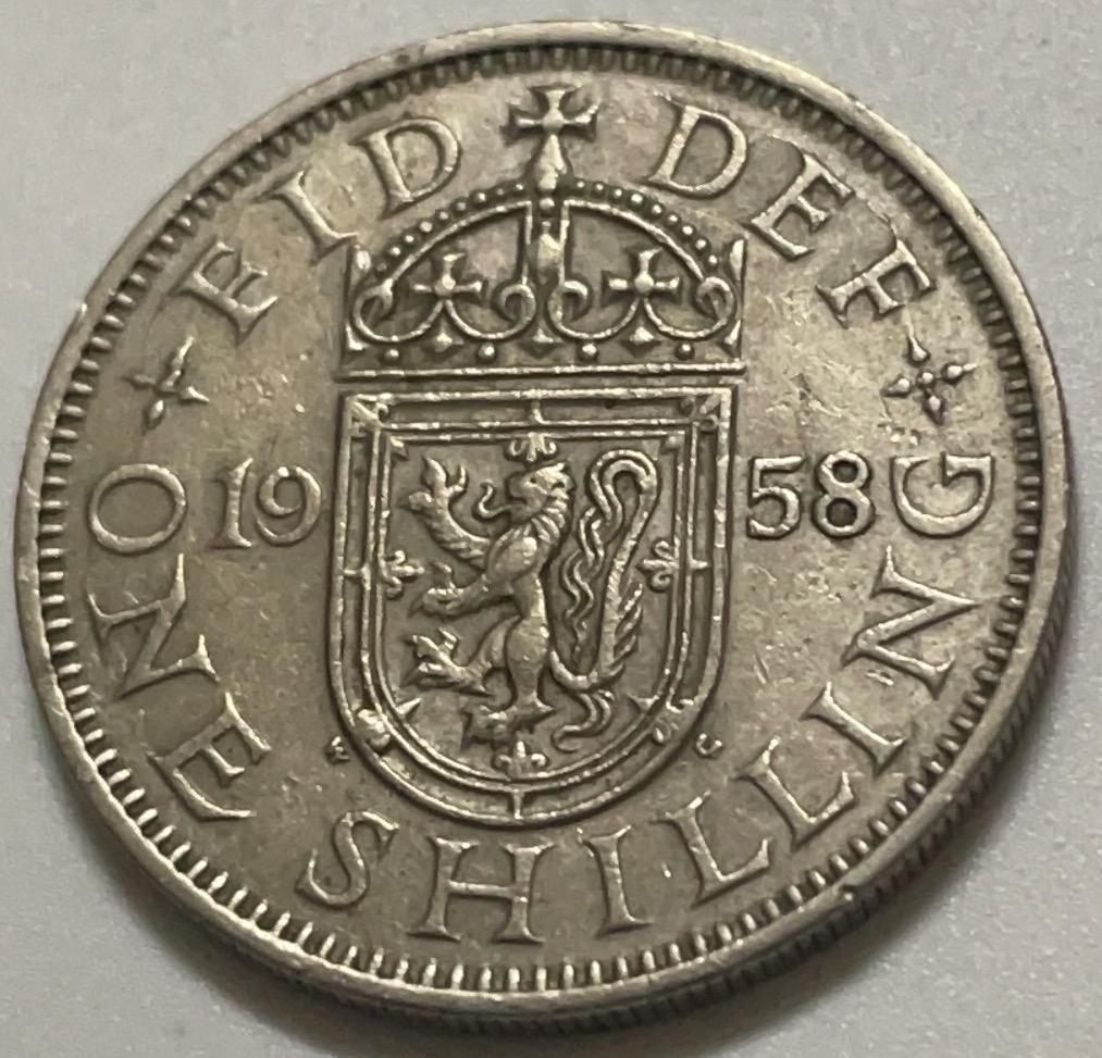 神仙姐姐散币好品专场第四十一期（无佣金满邮自动发出 1958 年英国 1 先令